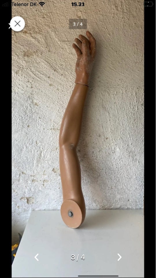 Gl mannequin arm m hånd. perfekt til