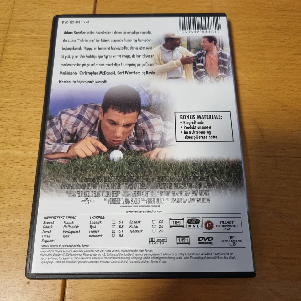 Golfbanens Skræk, DVD, komedie