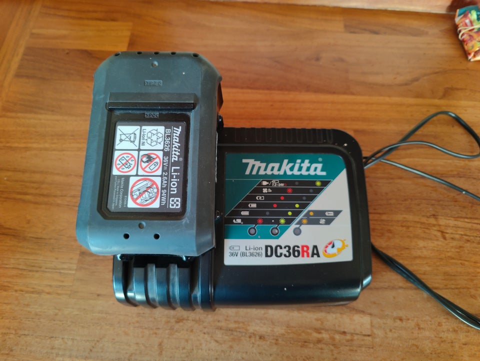 Batteri og lader, Makita