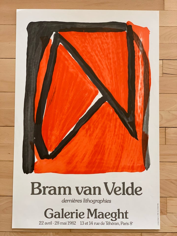 Original vintage plakat Bram van