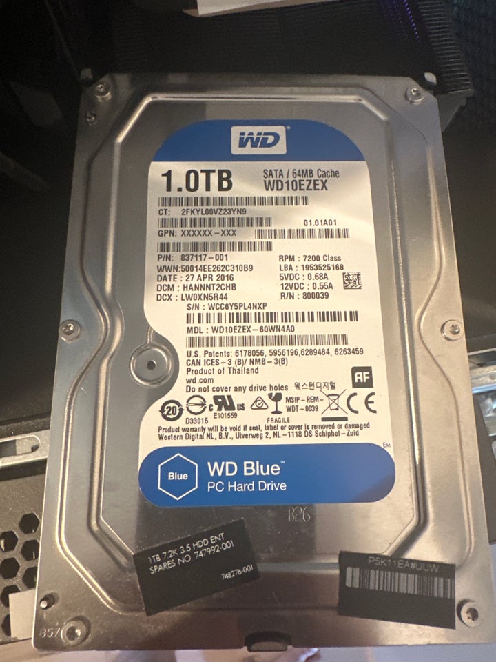 Western Digital, 1000 GB, God