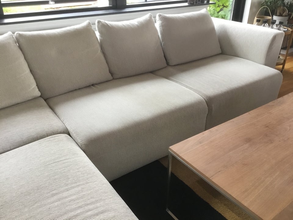 Hjørnesofa stof 5 pers