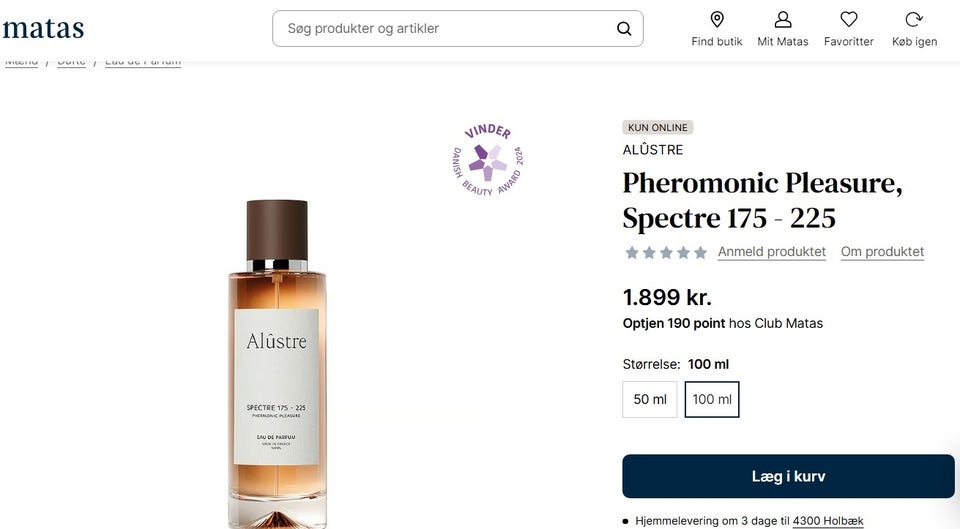 Eau de parfum, Alûstre Pheromonic