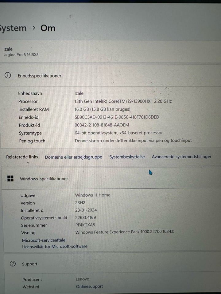 Lenovo Pro 5i 22 GHz 16 GB ram