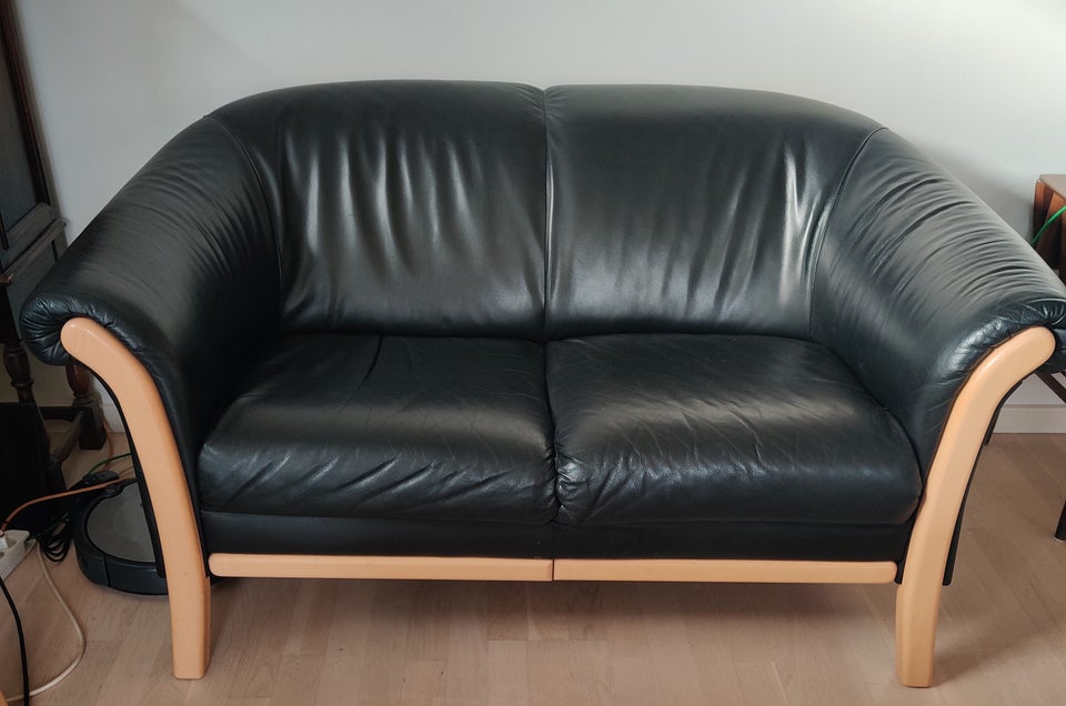 Sofa, læder, 3 pers.