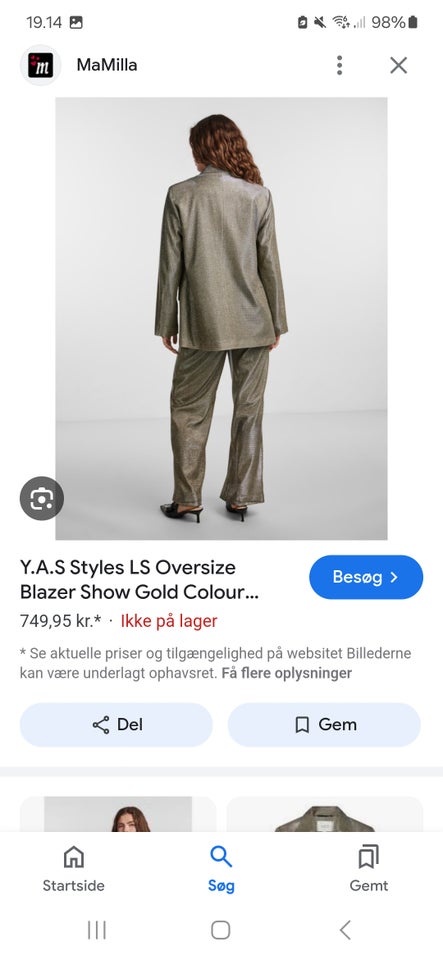 Andet Blazer YAS