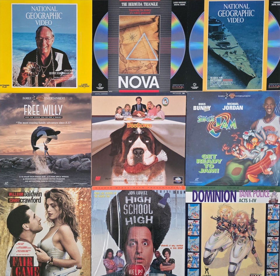 Anden genre, Diverse laserdiscs