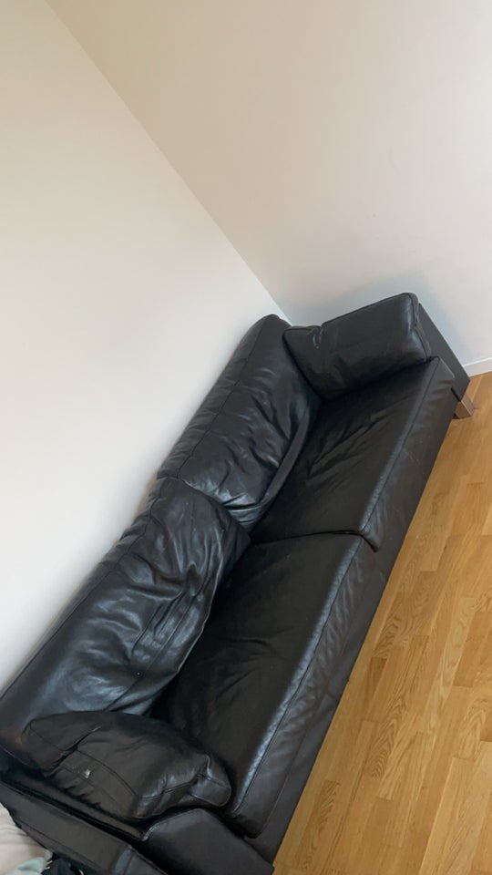 Sofa, læder, 3 pers.