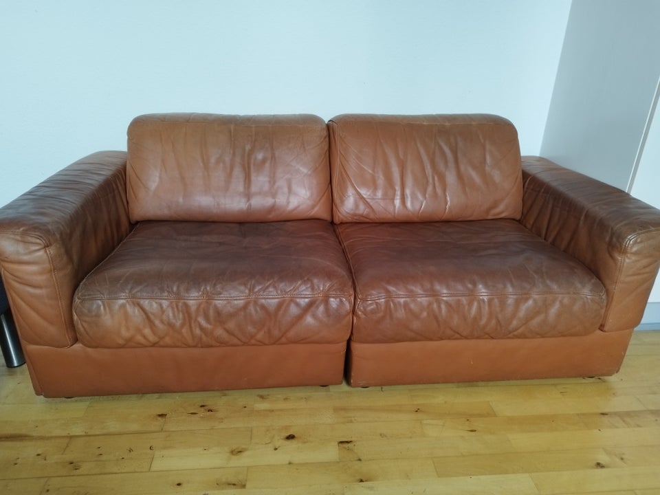 Sofa, læder, 2 pers.