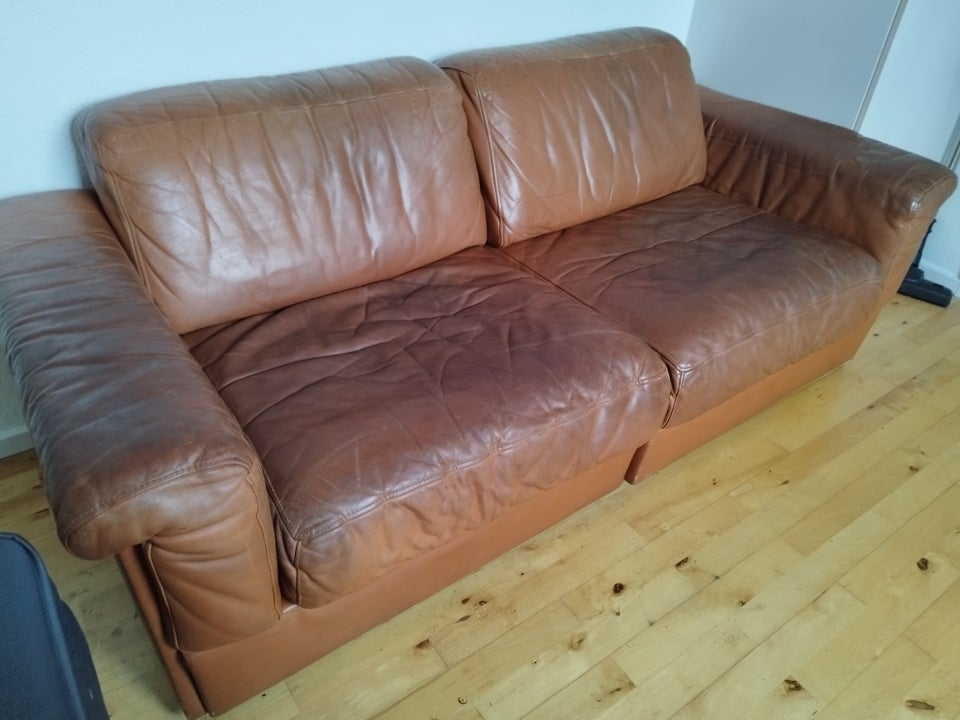 Sofa, læder, 2 pers.