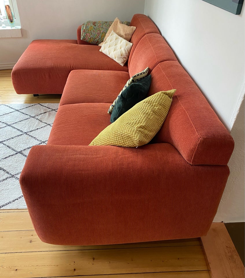 Sofa fløjl 4 pers