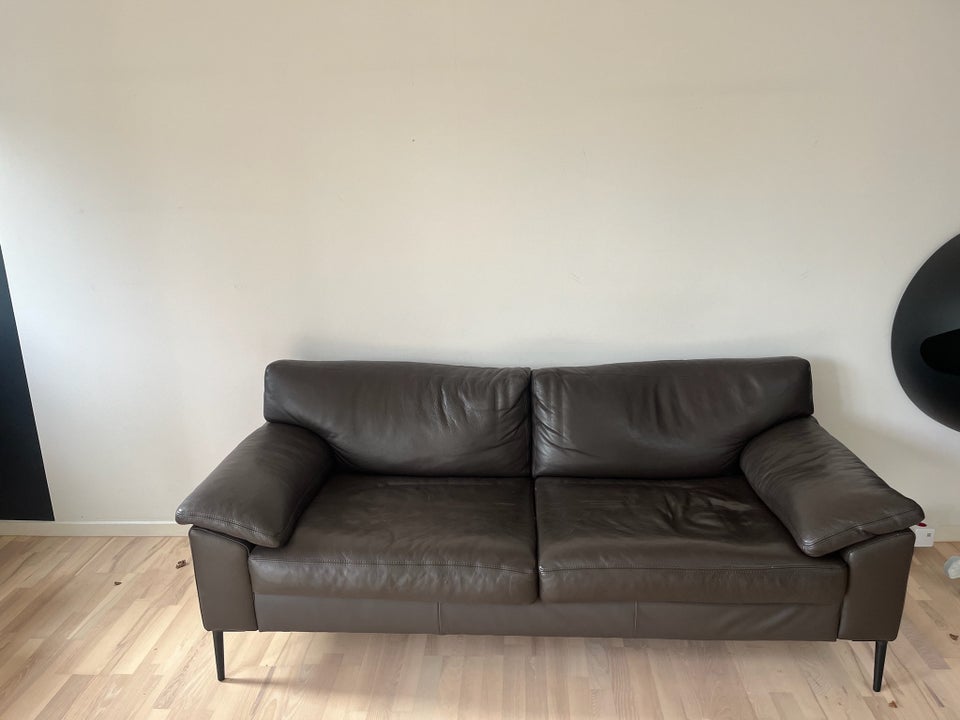 Sofa, læder, ILVA DC8900 3 PERS SOFA