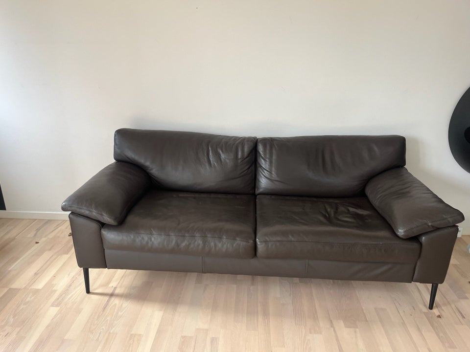 Sofa, læder, ILVA DC8900 3 PERS SOFA