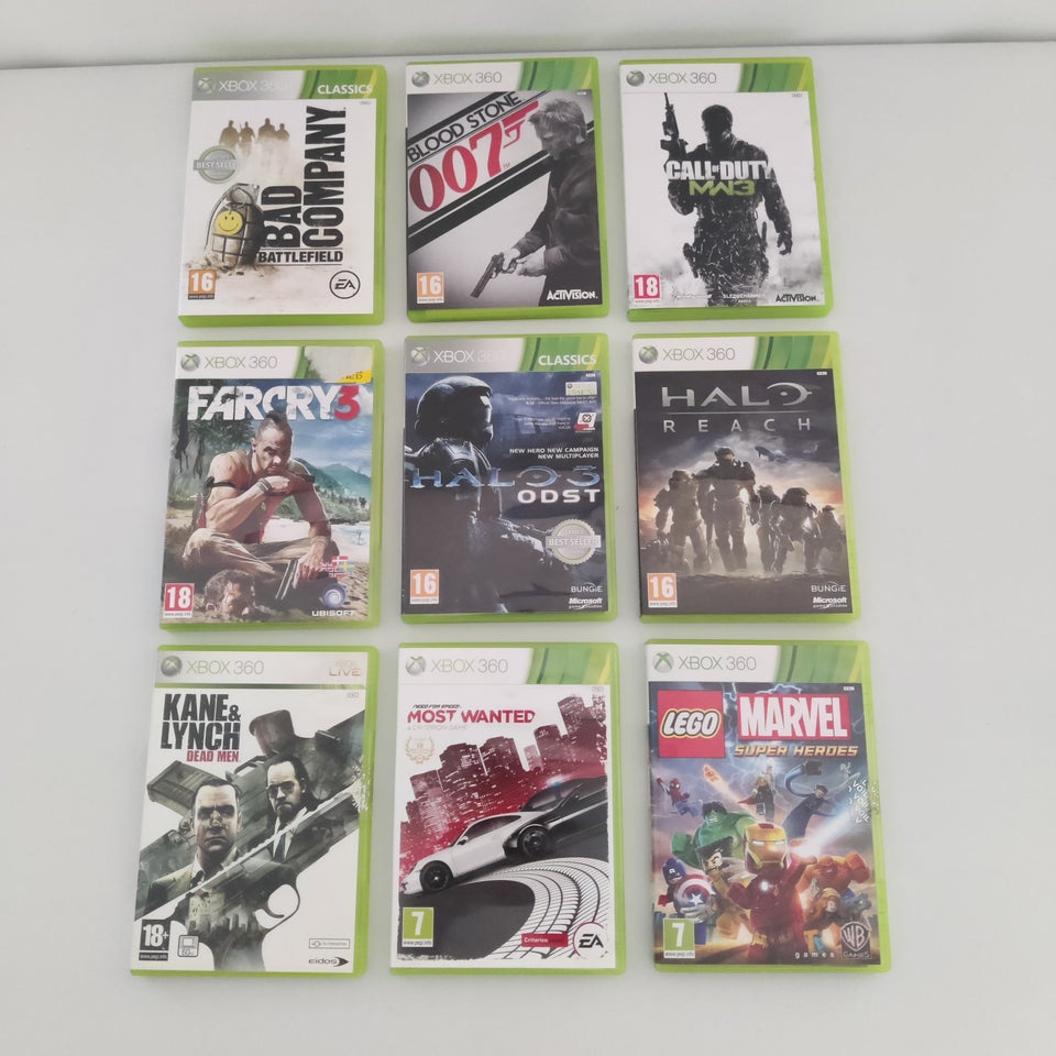 9 Xbox 360 spil samlet salg Xbox 360