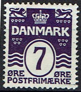 Danmark, ustemplet, bogtryk