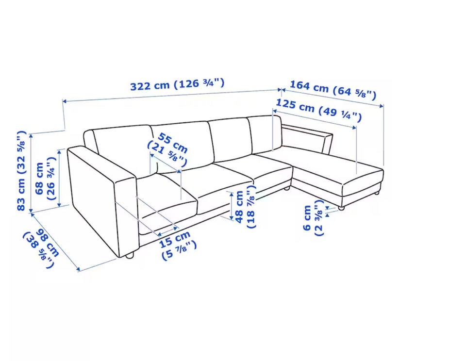 Sofa stof Vimle