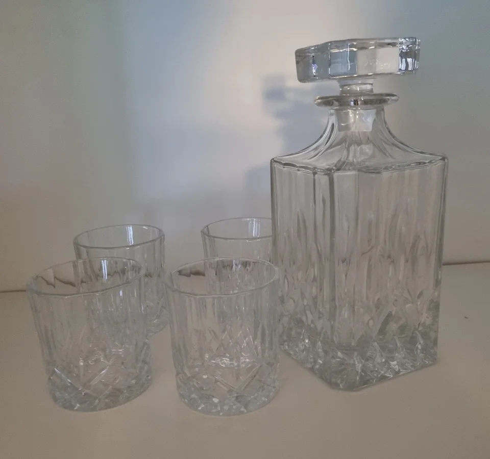 Glas Whisky glas + karaffel