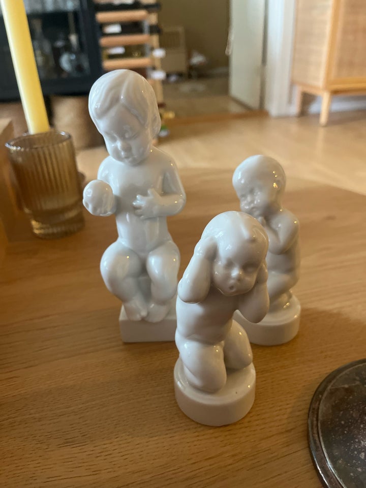 Porcelæn, 3 figurer , Bing og