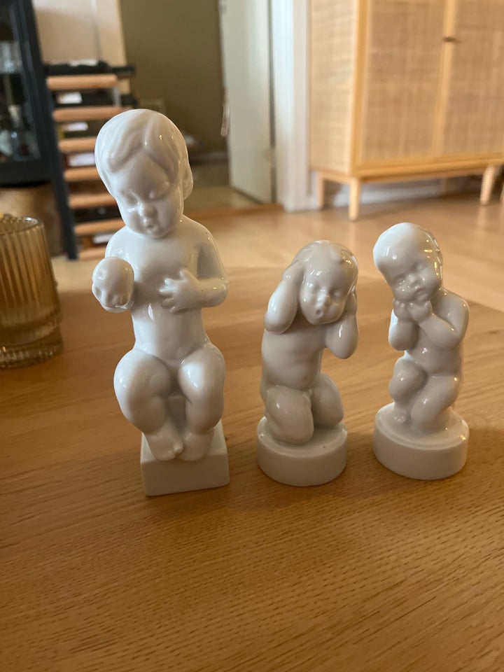 Porcelæn, 3 figurer , Bing og