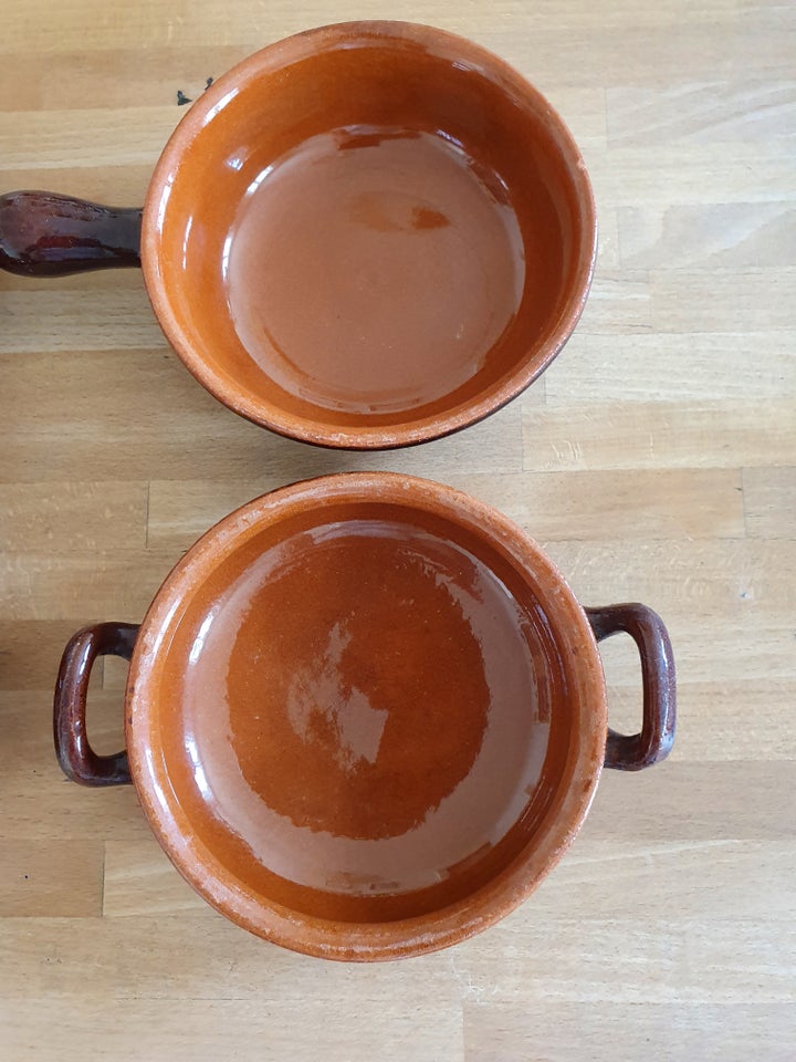 Keramik 4 stk ildfaste skåle