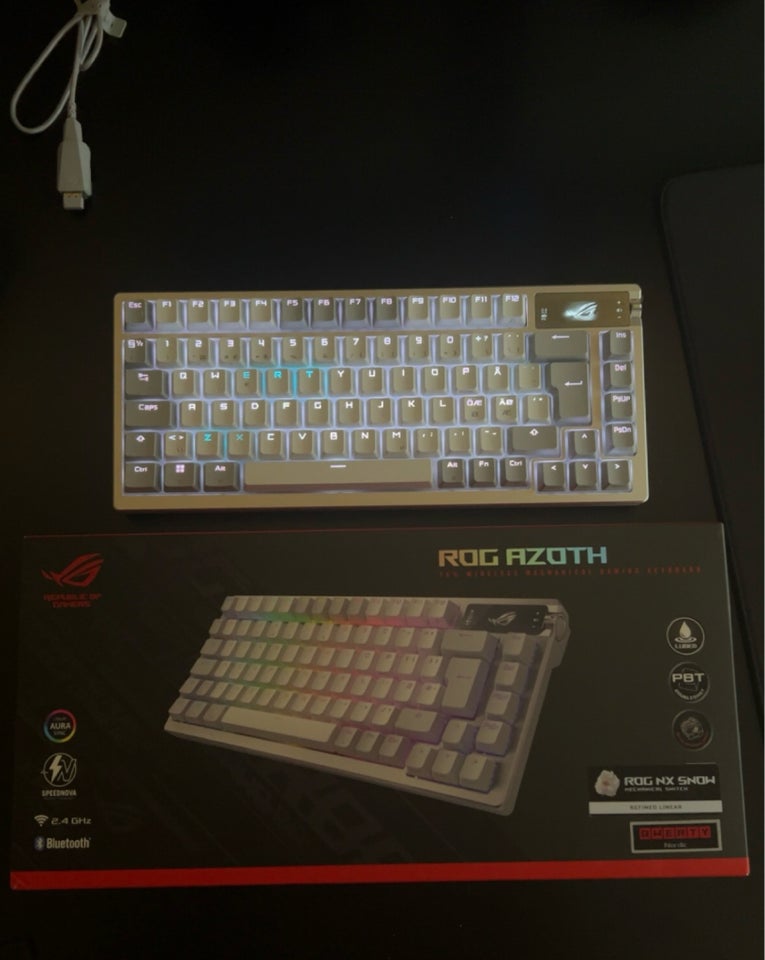 Tastatur, trådløs, Asus Rog Azoth