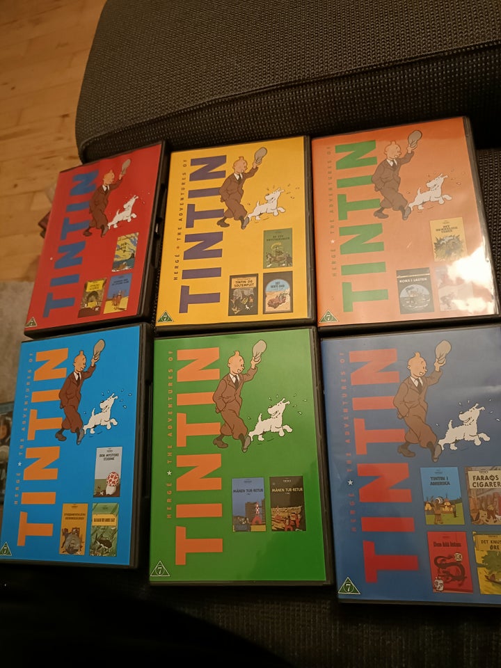 Tintin, instruktør 6 film, DVD