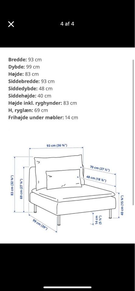 Sofastol, stof, Ikea