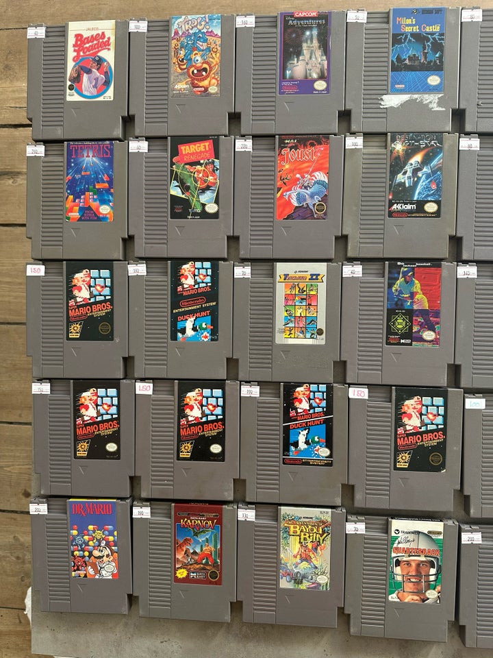 78 stk Nintendo NES spil retro 