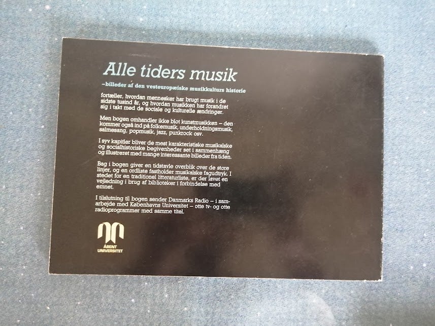 Alle Tiders Musik, emne: musik