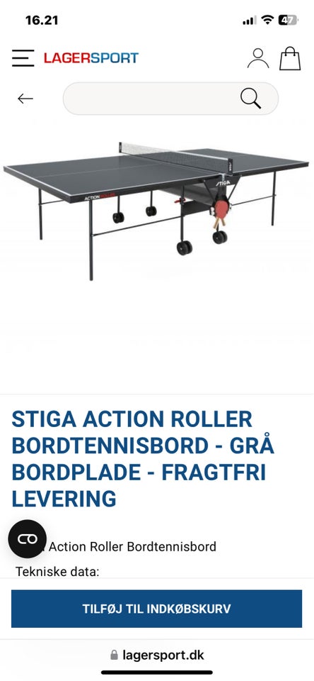 Bordtennisbord