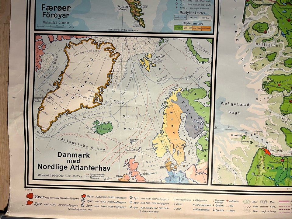 Skolekort / stort motiv: Danmark