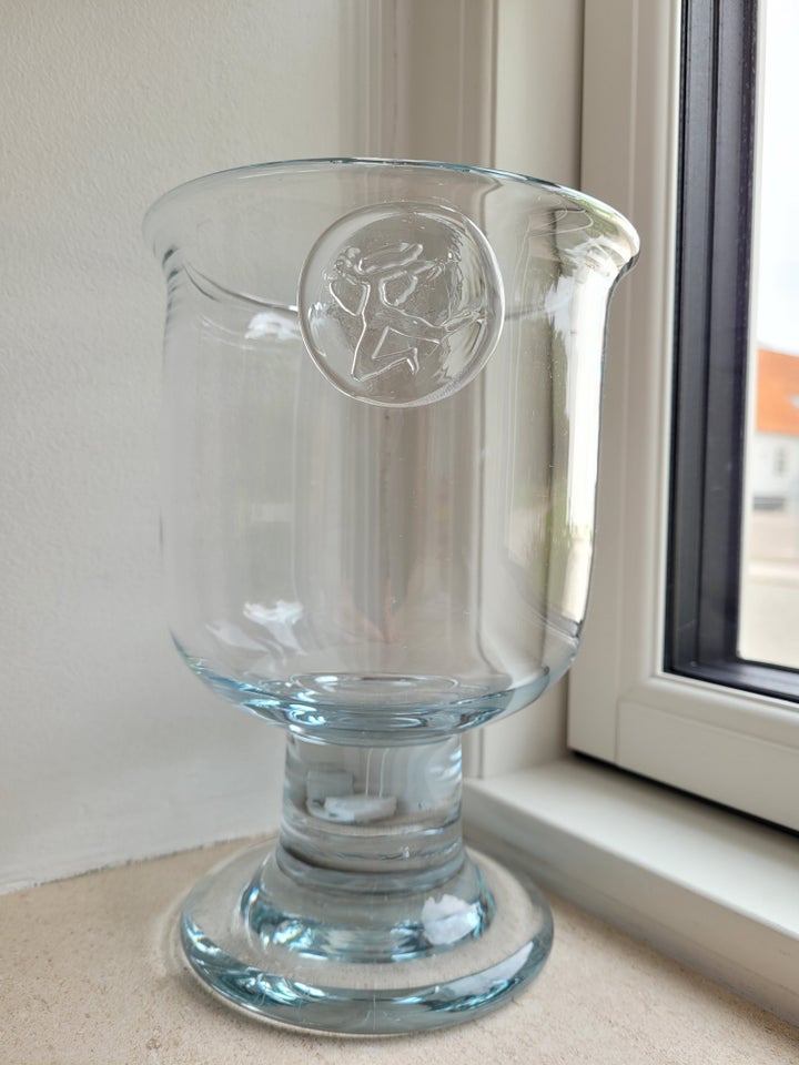 Glas, Pokal Opsats Vase Lyslygte