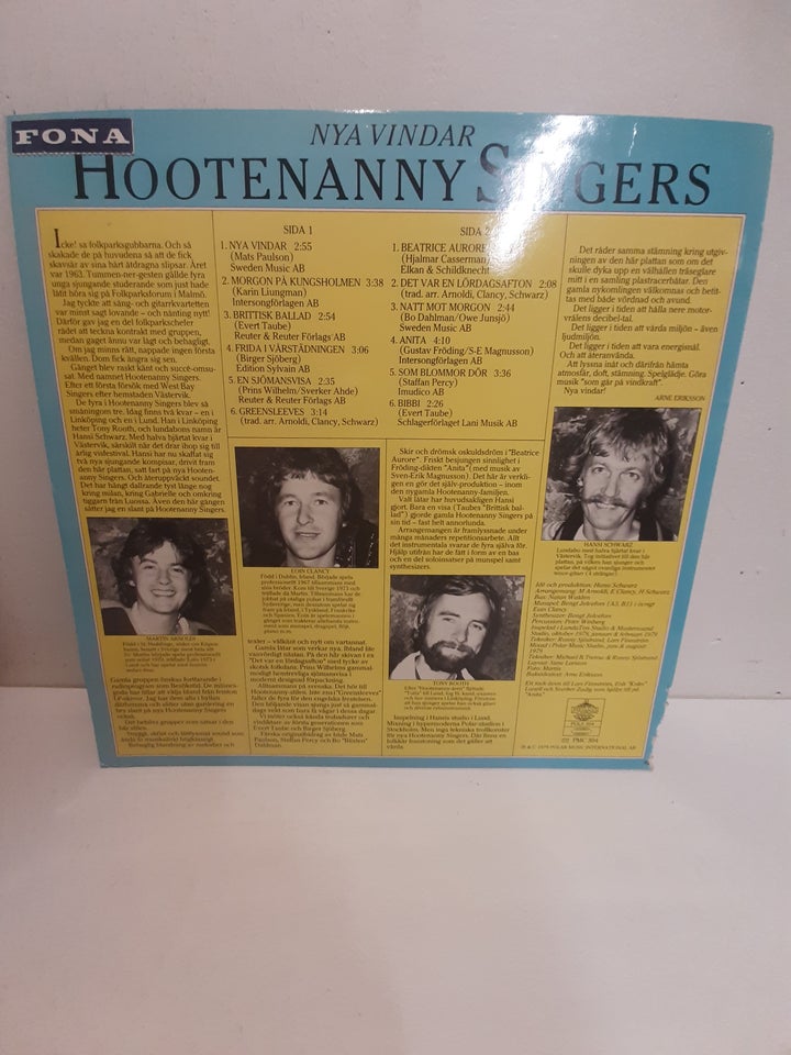 LP, Hootenanny Singers, Nya Vindar