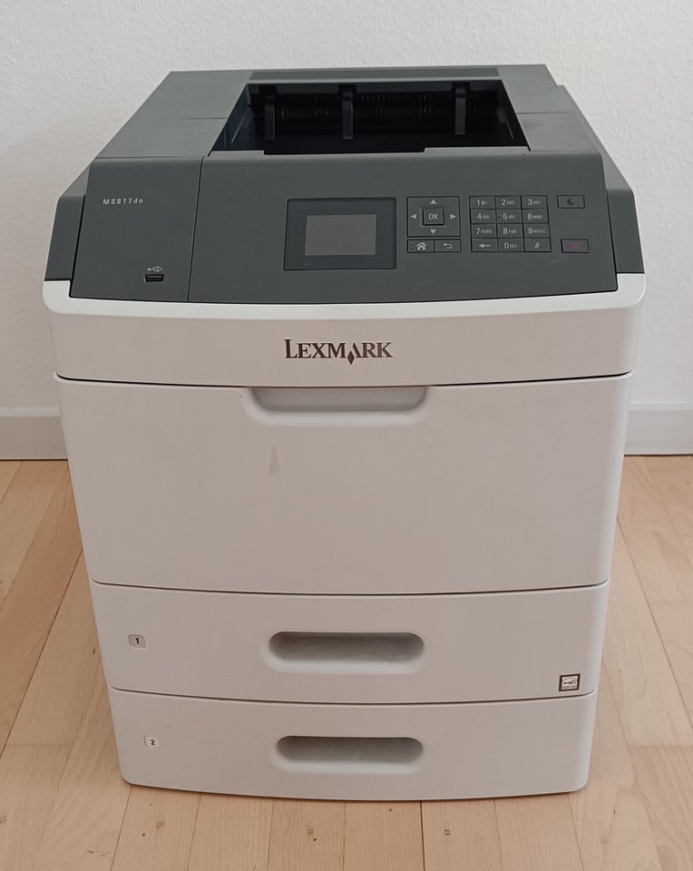 Laserprinter, Lexmark, MS817dn