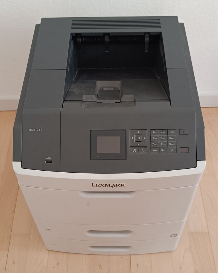 Laserprinter, Lexmark, MS817dn