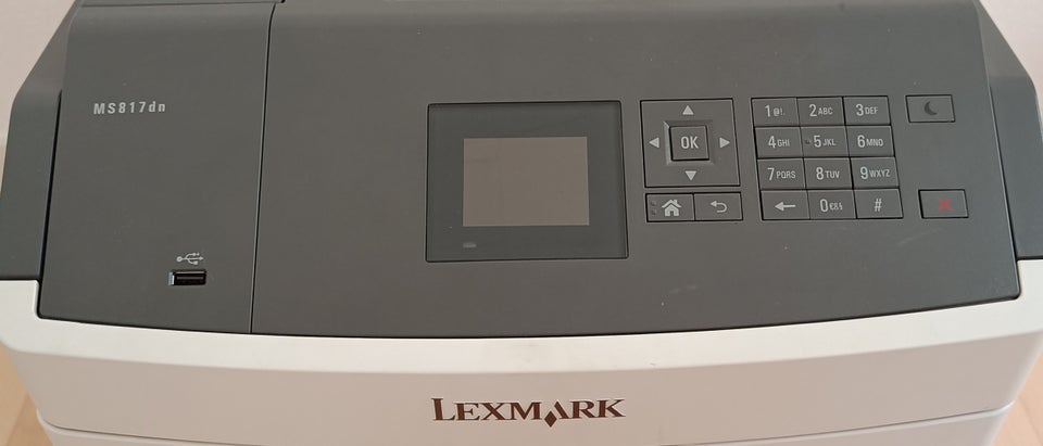 Laserprinter, Lexmark, MS817dn