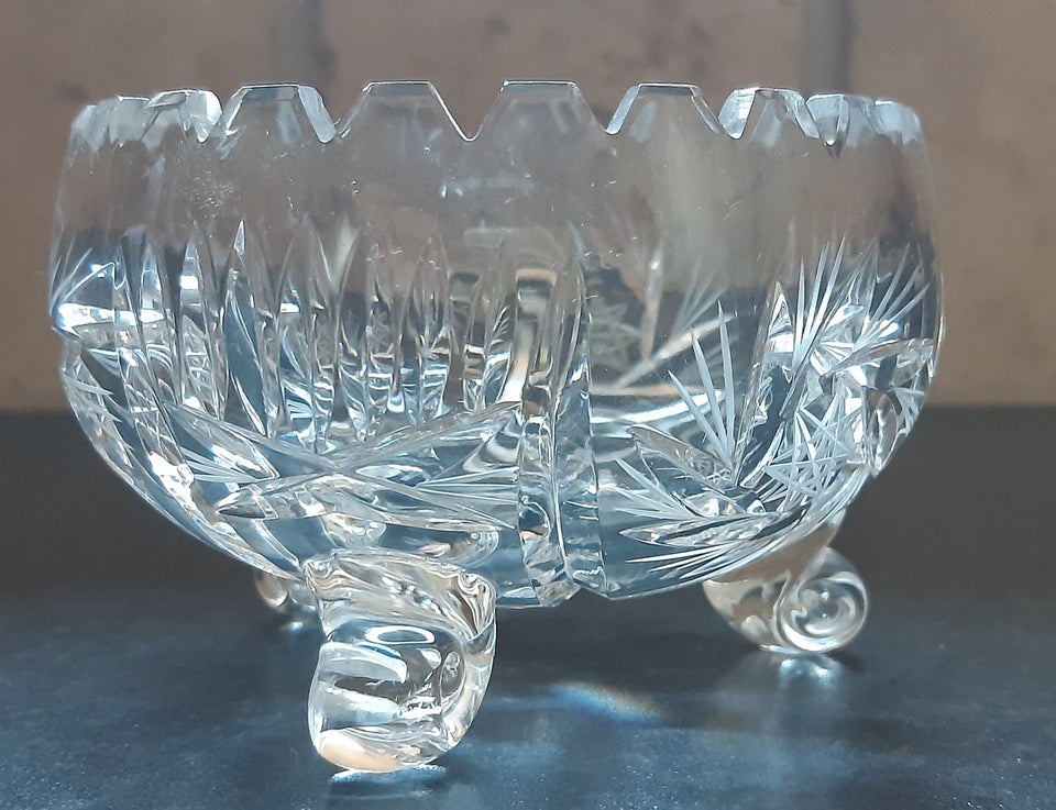 Glas Krystal glas skål med