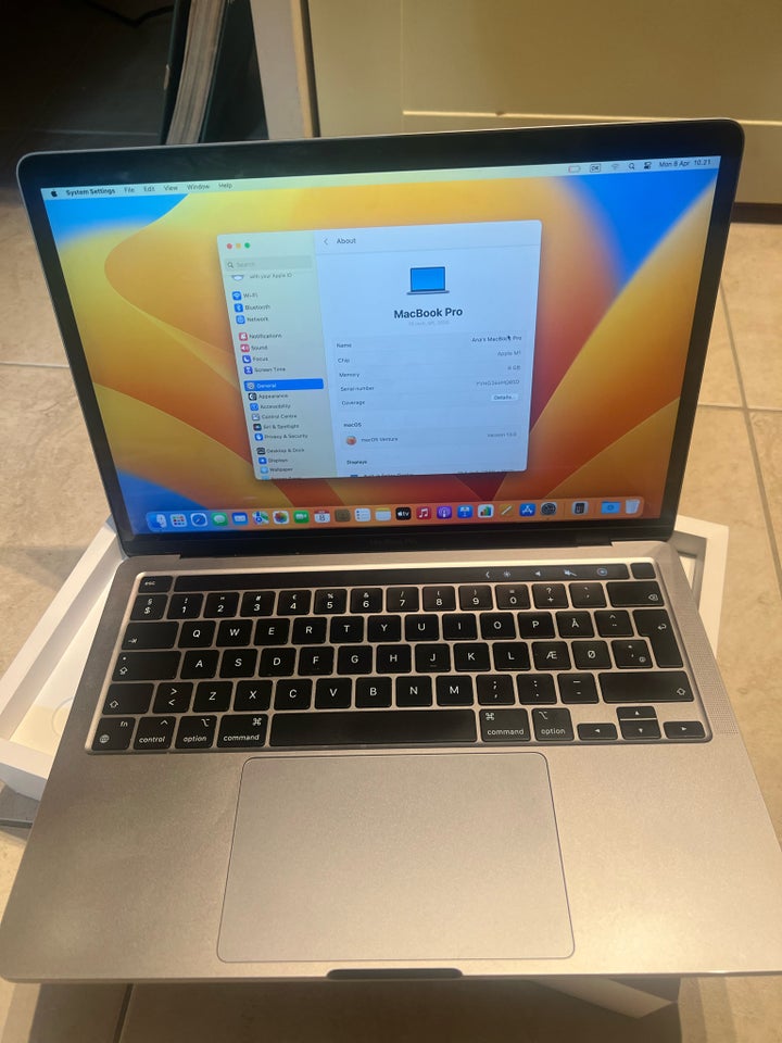 MacBook Pro, 13-inch M1, 2020