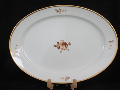 Porcelæn Stort Brun Rose