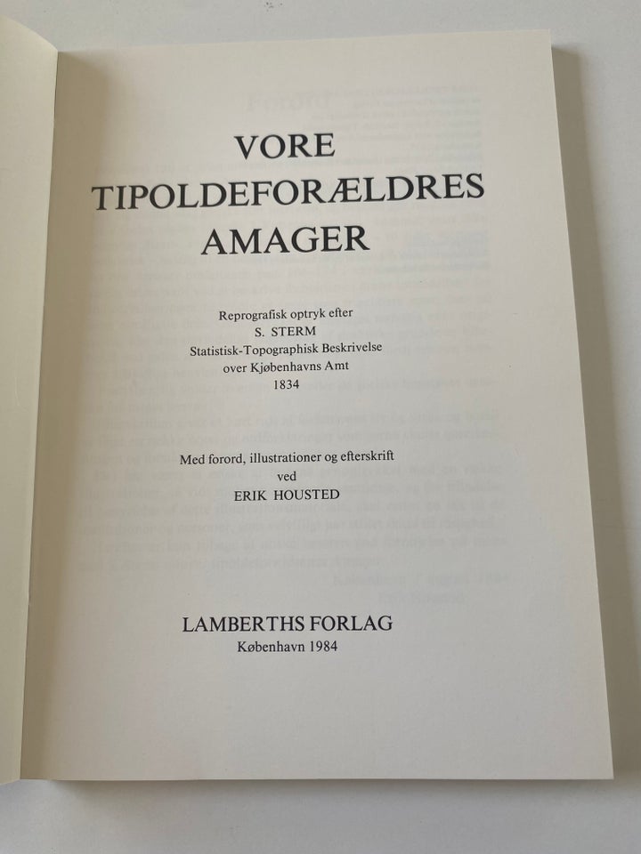 Vore tipoldeforældres Amager, S.