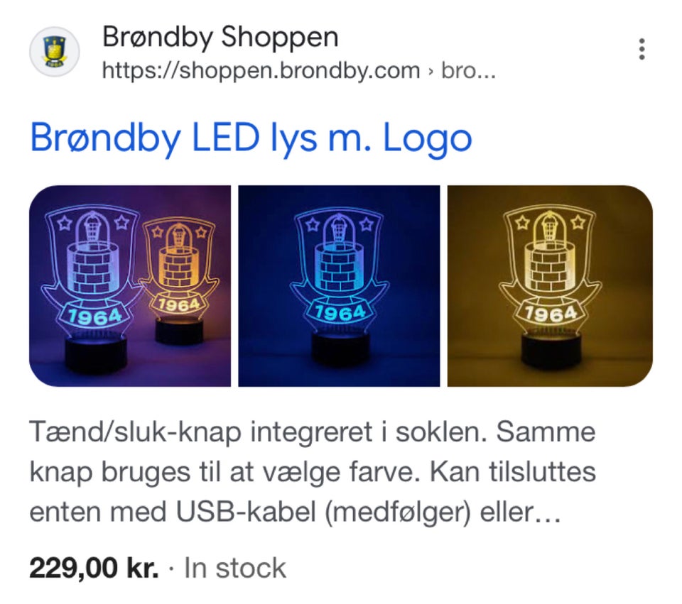 Anden bordlampe Brøndby