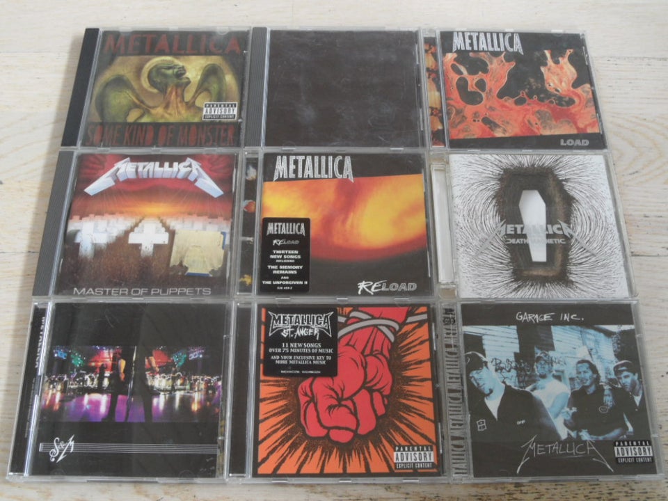 METALLICA: 9 CD MED METALLICA, rock