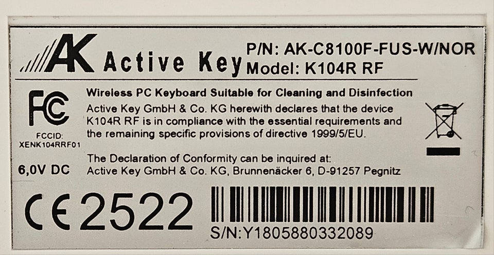 Tastatur, Active Key, K 104R