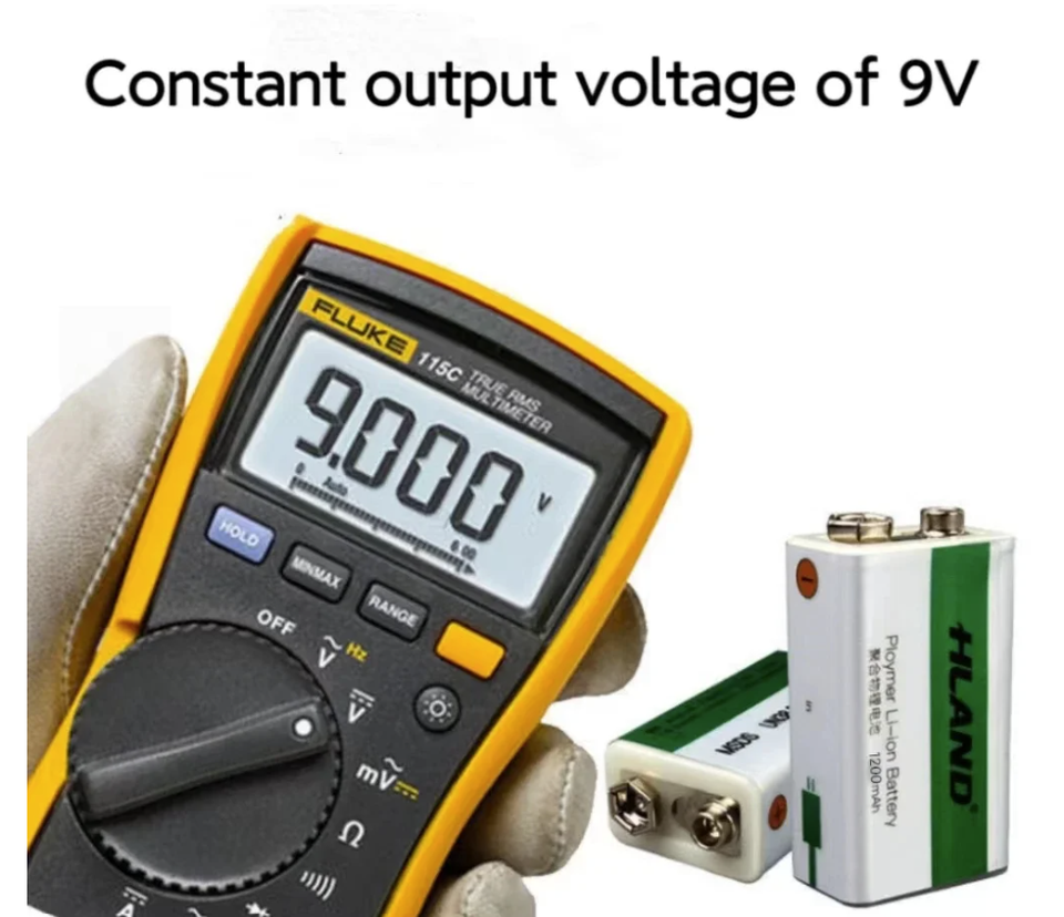 Batterier 9V GENOPLADELIGT