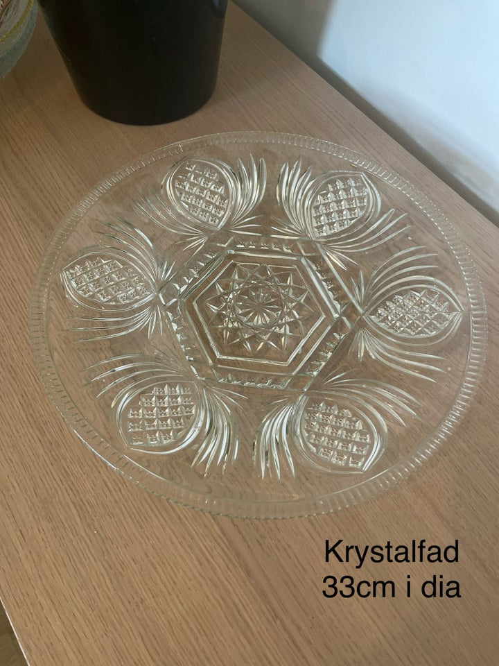 Andet Krystal serveringsfade