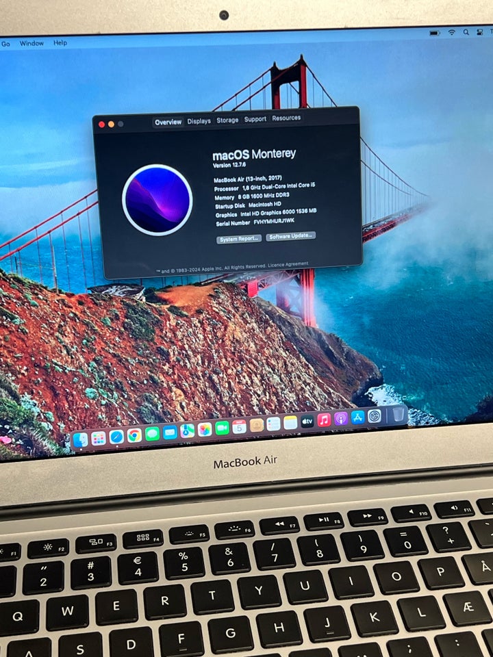 MacBook Air, 13” 2017 , 1.8 GHz