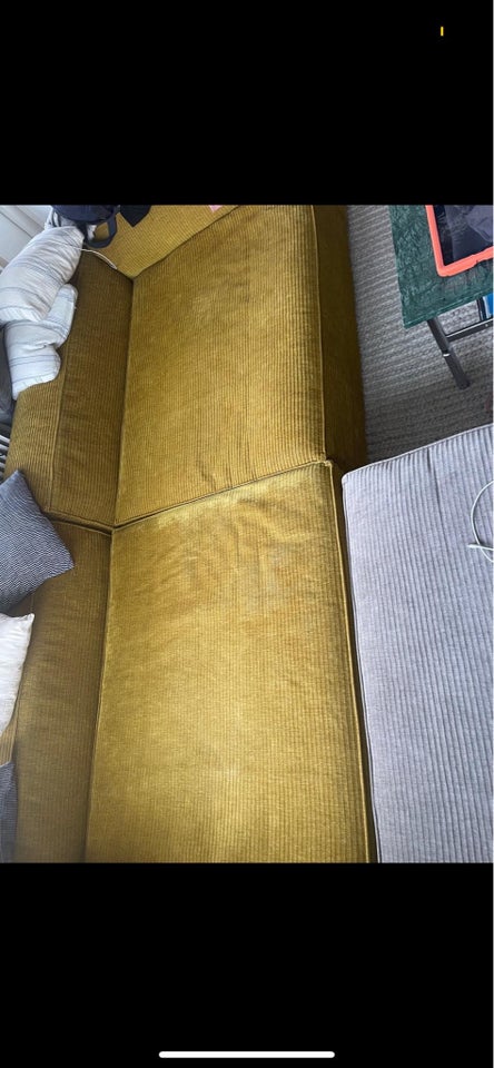 Sofa, fløjl, 4 pers.