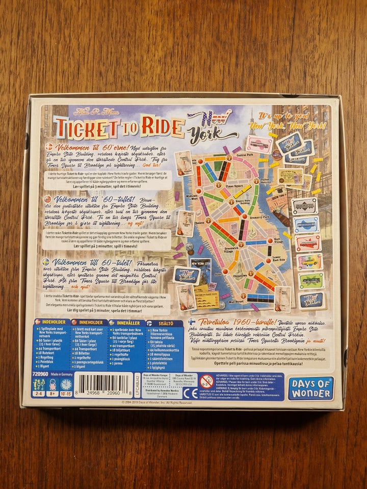 Ticket to Ride: New York brætspil