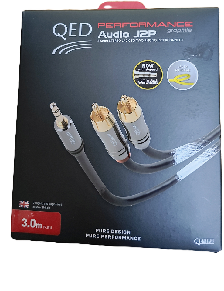 Audiokabel, QED, 3 m.