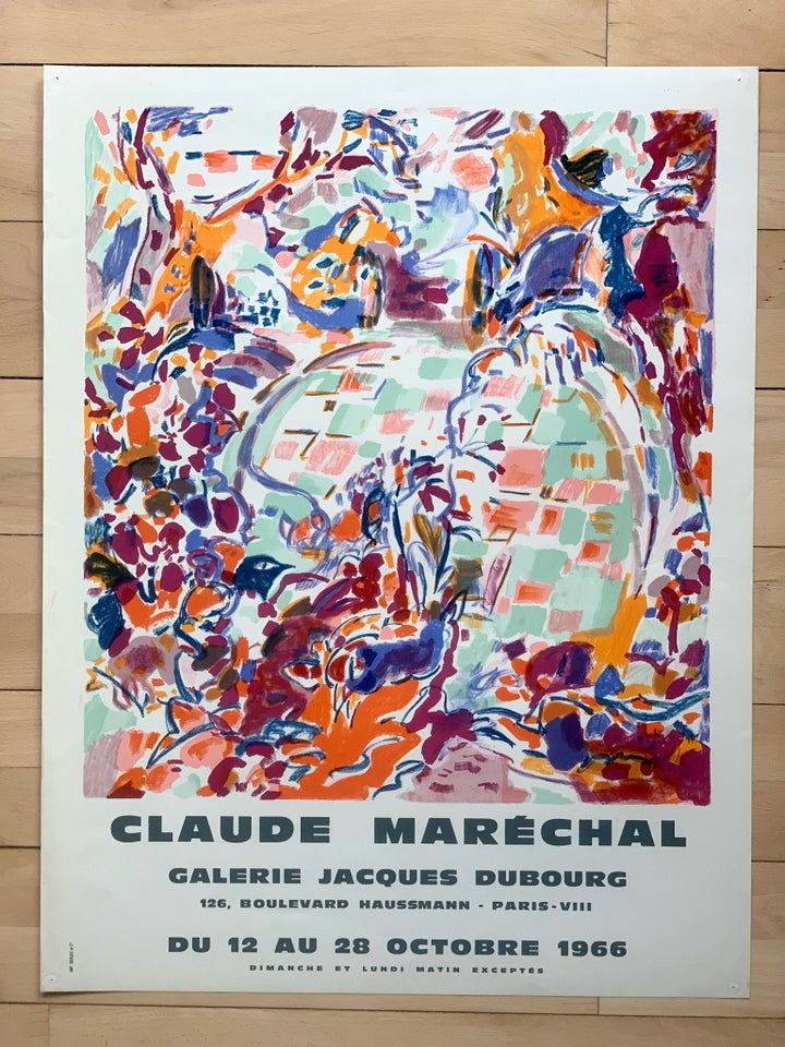 Sjælden vintage plakat, Claude